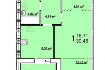 Продам 1-кімнатну квартиру в новобудові, ХТЗ, Код: 170070/12