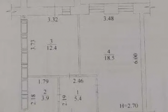 Продам 1-кімнатну квартиру в новобудові, Гагарина проспект, Код: 230187/88