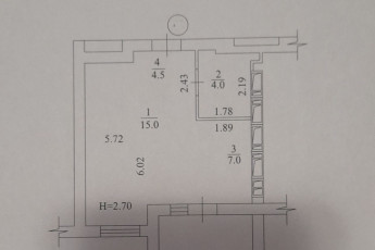 Продам 1-кімнатну квартиру в новобудові, Салтовка, Код: 257306/83