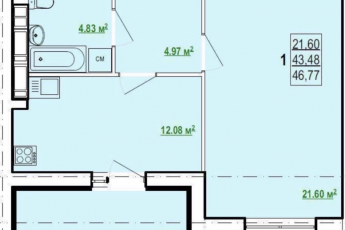 Продам 1-кімнатну квартиру в новобудові, Холодная Гора, Код: 277941/65