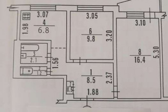 Продам 2-х кімнатну квартиру, Рогань, Код: 341808/2