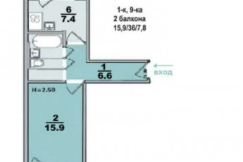 Продам 1-кімнатну квартиру, Салтовка, Код: 407828/3