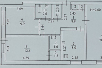 Продам 3-х кімнатну квартиру, Салтовка, Код: 444249/41