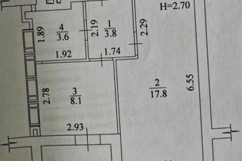 Продам 1-кімнатну квартиру в новобудові, Журавлевка, Код: 467819/1