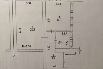 Продам 1-кімнатну квартиру в новобудові, Гагарина проспект, Проспект Гагарина метро, Код: 468571/5