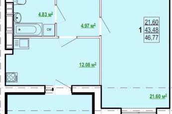 Продам 2-х кімнатну квартиру в новобудові, Холодная Гора, Холодная Гора метро, Код: 476046/10