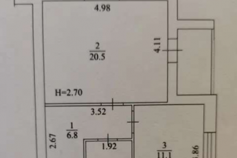 Продам 1-кімнатну квартиру в новобудові, Журавлевка, Код: 481669/2