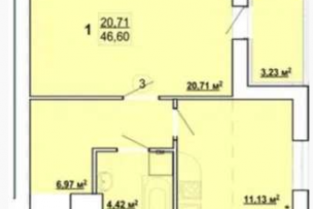 Продам 1-кімнатну квартиру в новобудові, Журавлевка, ЖК Гидропарк, Код: 535402/4
