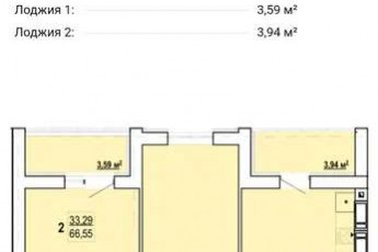 Продам 2-х кімнатну квартиру в новобудові, Журавлевка, Код: 637730/3