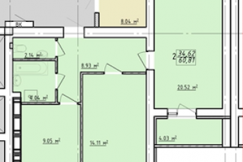 Продам 3-х кімнатну квартиру в новобудові, Гагарина проспект, Код: 646662/125