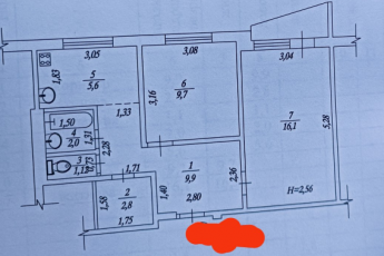 Продам 2-х кімнатну квартиру, Алексеевка, Алексеевская метро, Код: 662875/6