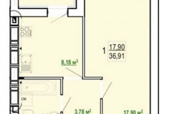 Продам 1-кімнатну квартиру в новобудові, Журавлевка, Код: 674152/12