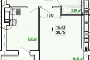 Продам 1-кімнатну квартиру в новобудові, Журавлевка, Код: 674152/18