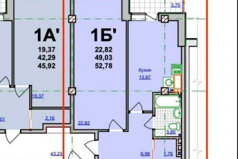 Продам 1-кімнатну квартиру в новобудові, Гагарина проспект, Метростроителей метро, Код: 694625/7