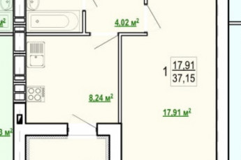 Продам 1-кімнатну квартиру в новобудові, Журавлевка, Код: 720546/32