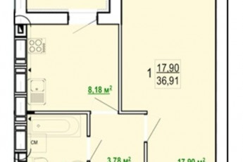 Продам 1-кімнатну квартиру в новобудові, Журавлевка, ЖК Гидропарк, Код: 721273/3