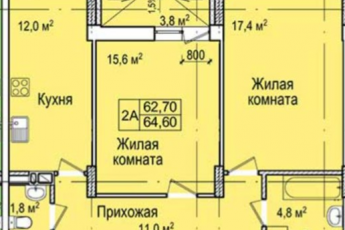 Продам 2-х кімнатну квартиру в новобудові, Новые дома, Код: 726808/1