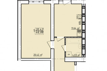 Продам 1-кімнатну квартиру в новобудові, Гагарина проспект, Код: 749045/15