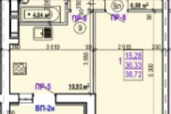 Продам 1-кімнатну квартиру в новобудові, Салтовка, Код: 749045/19