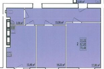 Продам 2-х кімнатну квартиру в новобудові, Гагарина проспект, Код: 749045/4