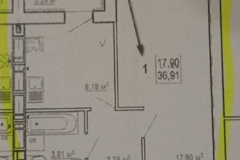 Продам 1-кімнатну квартиру в новобудові, Журавлевка, ЖК Гидропарк, Код: 771007/5