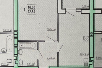 Продам 1-кімнатну квартиру в новобудові, Центр, Код: 796485/1