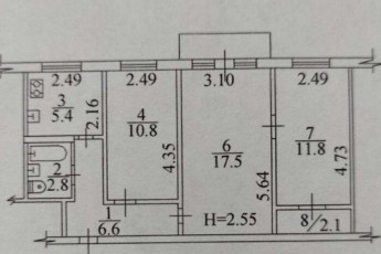 Продам 3-х кімнатну квартиру, Новые дома, Армейская метро (Советской Армии), Код: 799777/2