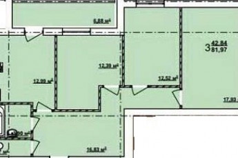 Продам 3-х кімнатну квартиру в новобудові, Гагарина проспект, Код: 800614/2