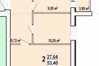 Продам 2-х кімнатну квартиру в новобудові, ХТЗ, Код: 800614/9