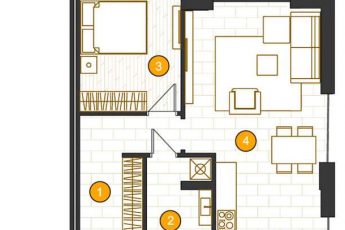 Продам 1-кімнатну квартиру в новобудові, Салтовка, Код: 800763/2