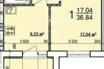 Продам 1-кімнатну квартиру в новобудові, ХТЗ, ХТЗ метро, Код: 802169/1