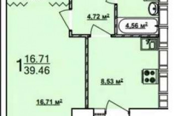 Продам 1-кімнатну квартиру в новобудові, ХТЗ, ХТЗ метро, Код: 802331/1