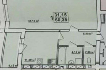 Продам 1-кімнатну квартиру в новобудові, Алексеевка, Код: 802690/1