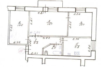 Продам 3-х кімнатну квартиру, Одесская, Код: 803112/1