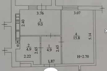 Продам 1-кімнатну квартиру в новобудові, Новые дома, Код: 803729/1