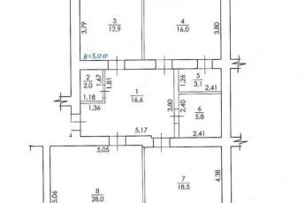 Продам 3-х кімнатну квартиру, Журавлевка, Код: 805531/1