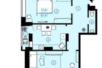 Продам 2-х кімнатну квартиру в новобудові, Северная Салтовка, Меридиан ЖК, Код: 807661/2