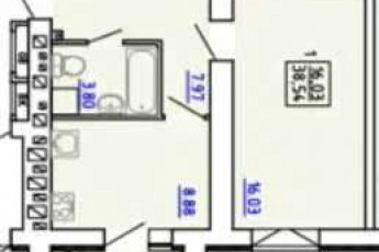 Продам 1-кімнатну квартиру в новобудові, Гагарина проспект, Защитников Украины метро (Площадь Восстания), Код: 807748/1