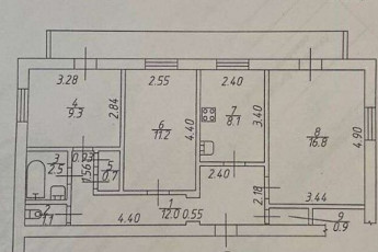 Продам 3-х кімнатну квартиру, Основа, Код: 814065/1