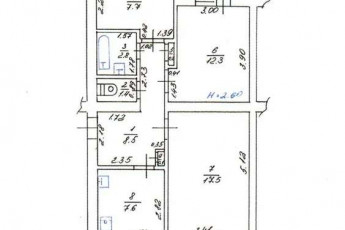 Продам 3-х кімнатну квартиру, Залютино, Код: 814257/1