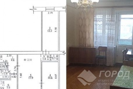 Продам 3-х кімнатну квартиру, ХТЗ, Код: 159655/26