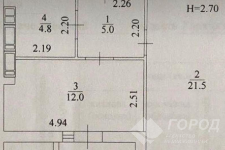 Продам 1-кімнатну квартиру в новобудові, Гагарина проспект, Код: 160361/51