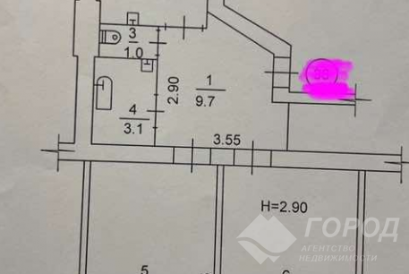 Продам 2-х кімнатну квартиру, Гагарина проспект, Код: 160361/78