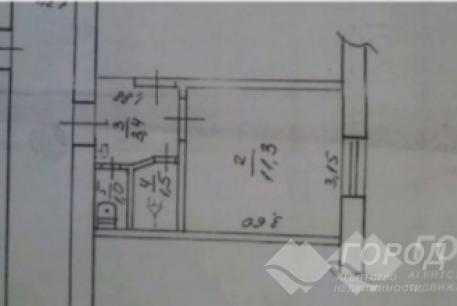 Продам гостинку, Одесская, Кинотеатр "Салют", Код: 183261/81