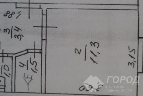 Продам гостинку, Одесская, Кинотеатр "Салют", Код: 183261/81