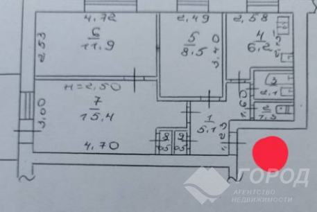 Продам 3-х кімнатну квартиру, ХТЗ, Код: 216737/53