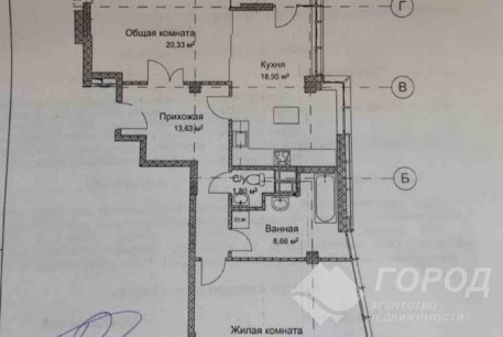 Продам 3-х кімнатну квартиру в новобудові, Гагарина проспект, Код: 257306/121