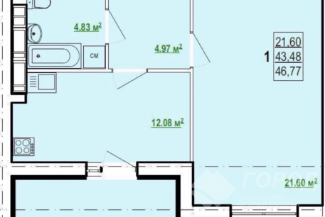 Продам 1-кімнатну квартиру в новобудові, Холодная Гора, Код: 277941/65