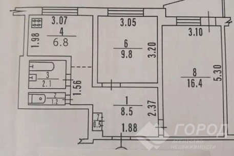 Продам 2-х кімнатну квартиру, Рогань, Код: 341808/2