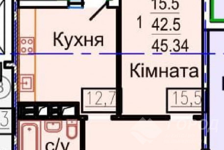 Продам 1-кімнатну квартиру в новобудові, Павлово поле, Код: 349848/15